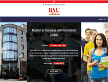 Tablet Screenshot of bsccolombo.edu.lk